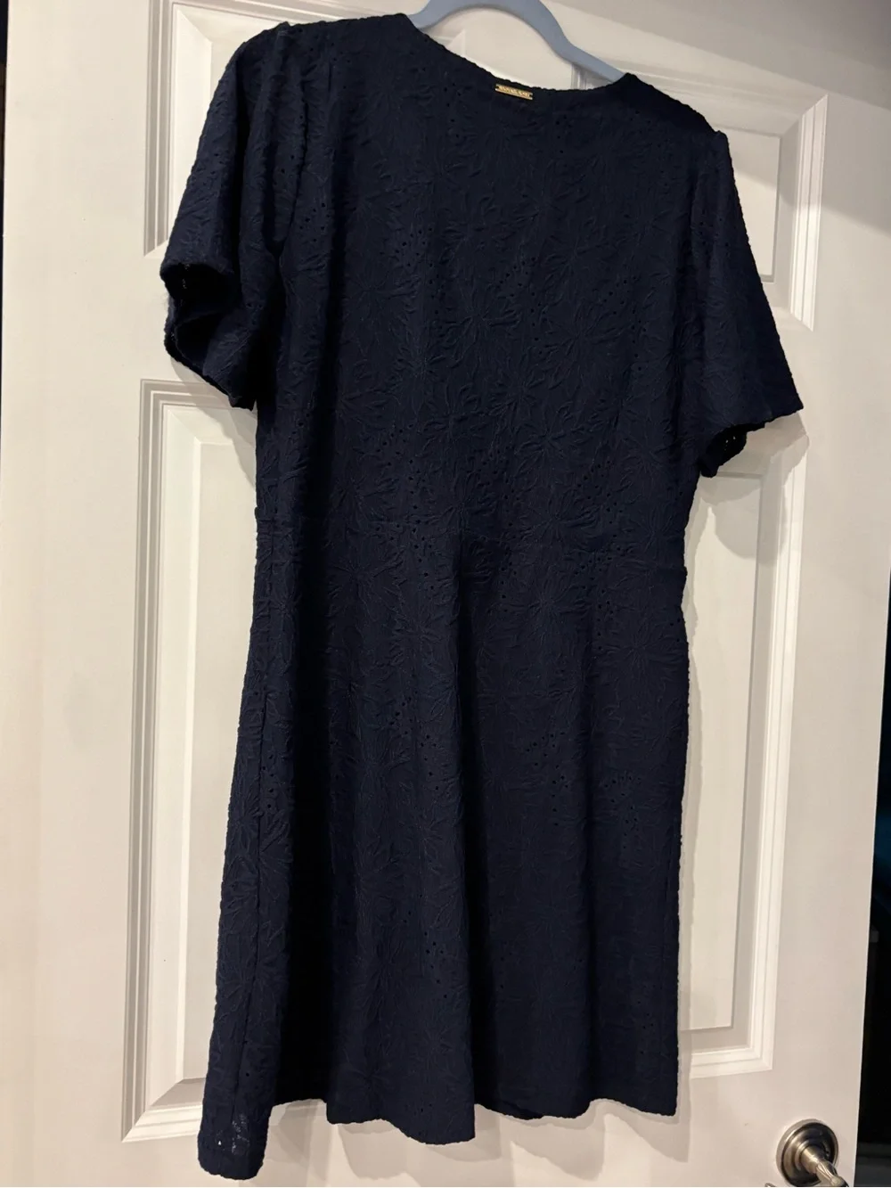 Michael Kors Navy Textured Mini Dress